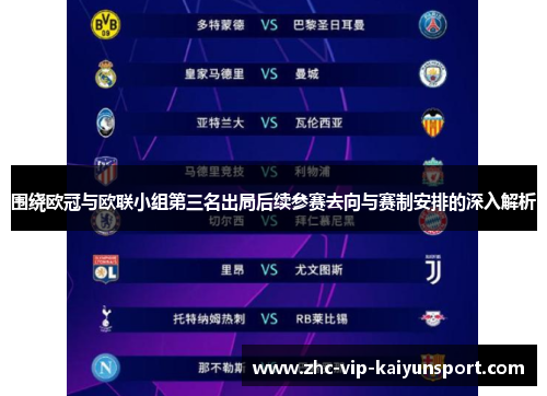 围绕欧冠与欧联小组第三名出局后续参赛去向与赛制安排的深入解析 围绕欧冠与欧联小组第三名出局后续参赛去向与赛制安排的深入解析